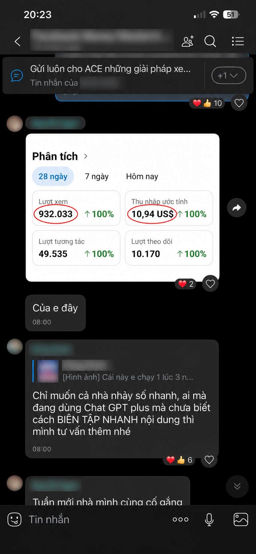 Phản hồi học viên 2
