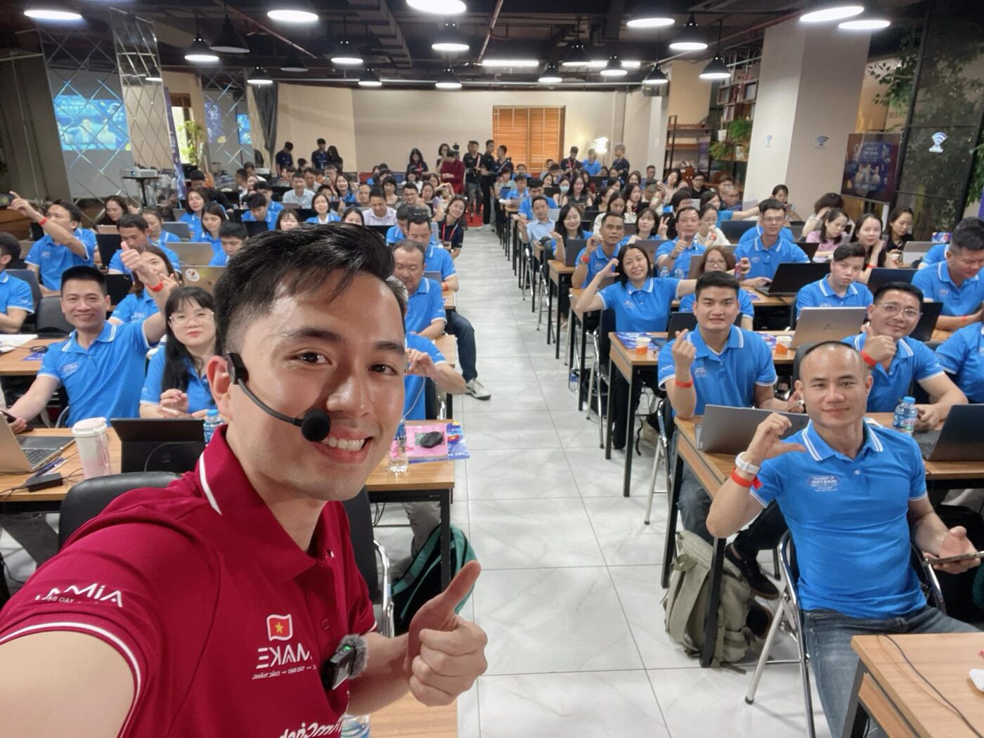 Trương Cảnh Thắng tại một chương trình đào tạo